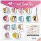 Turntable with 48 Numbered Piping and 7 Korean Tips (Pattern Chart Included) Cake Decorating Supplies Kit for Beginners